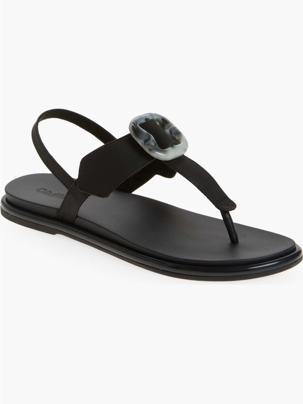 NEW OluKai La'i Slingback Sandal in Lava Rock